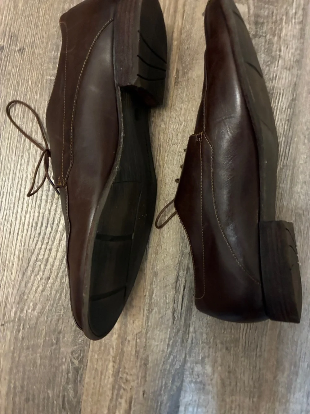 Rockport by Adidas Classic Dark Brown Leather Men's Tie Oxfords Size 11 Comfy